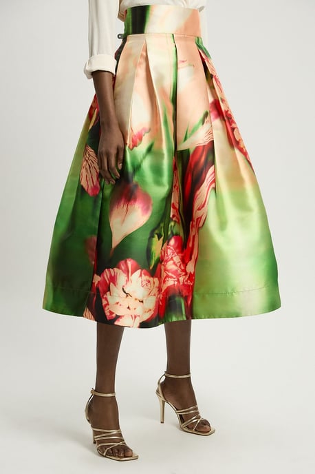 Blurred Orchid Woven Twill Prom Skirt - Image 2