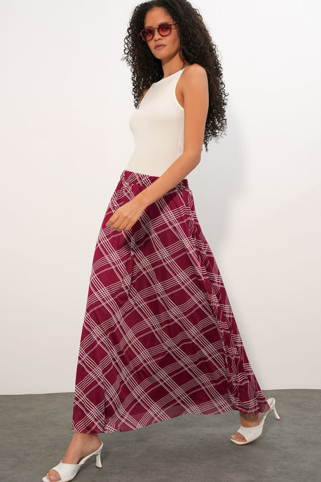 Bloemen Hoge Taille Maxi Rok - Image 3