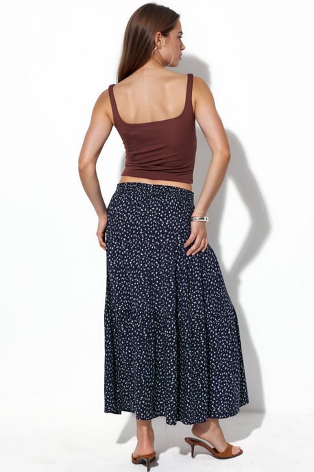 Hög midja blommig maxiskirt - Image 3