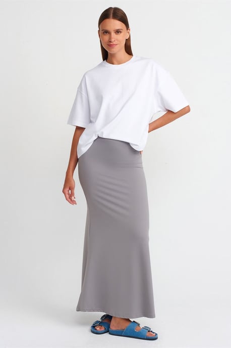 Hoge taille A-lijn maxi rok - Image 1