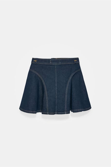 Hoge Taille Mini Skater Rok - Image 5