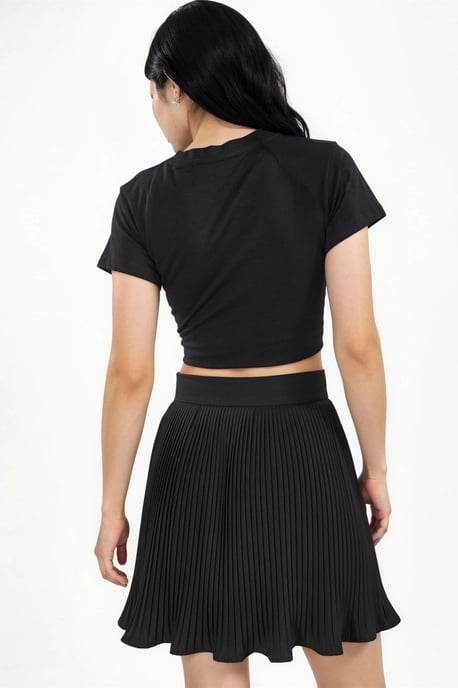 Hoge Taille A-Lijn Mini Plisseerrok - Image 3