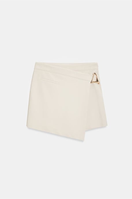 Gestrikte Hoge Taille Mini A-Lijn Rok - Image 5