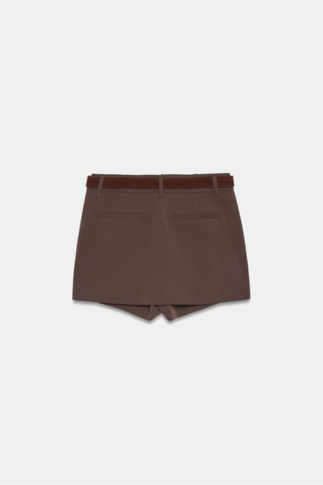 Hoge Taille A-Lijn Mini Rok Met Riem - Image 6
