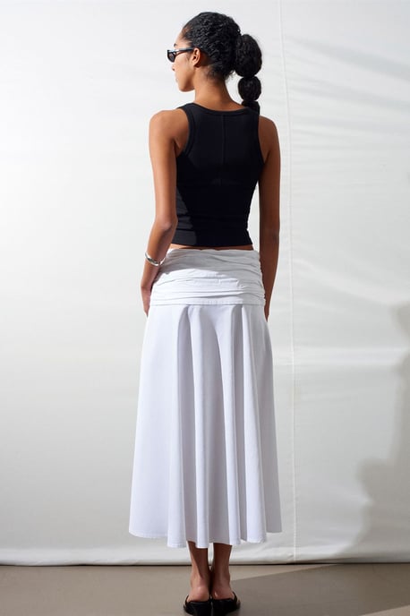 Hoge Taille A-Lijn Midi Rok - Image 2