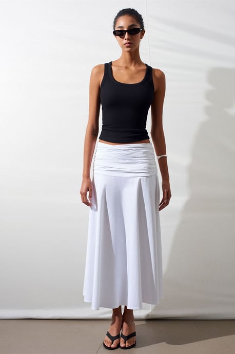Hoge Taille A-Lijn Midi Rok - Image 4