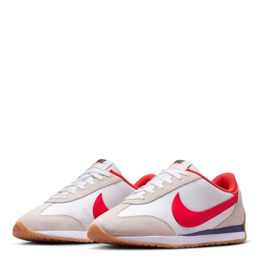 Nike Dam/Ladies Waffle Debut Suede Wedge Trainers (Vit/blått/rött) - Image 3