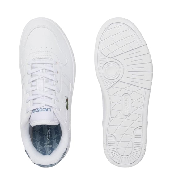 Lacoste Kinder/Kinder T-Clip Set Leren Trainers (Wit/blauw) - Image 4