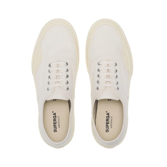 Superga Unisex Adult 2430 Deck Canvas Trainers (White/Off White) - Image 3