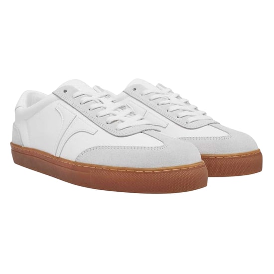Ted Baker Heren Robert leren platte sneakers (Wit) - Image 5
