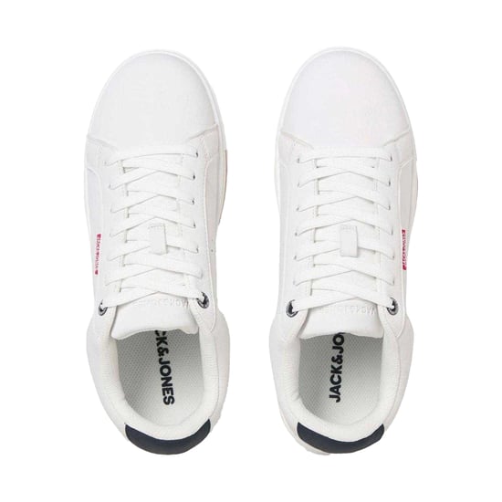 Jack And Jones Mens PU Trainers (Bright White) - Image 3