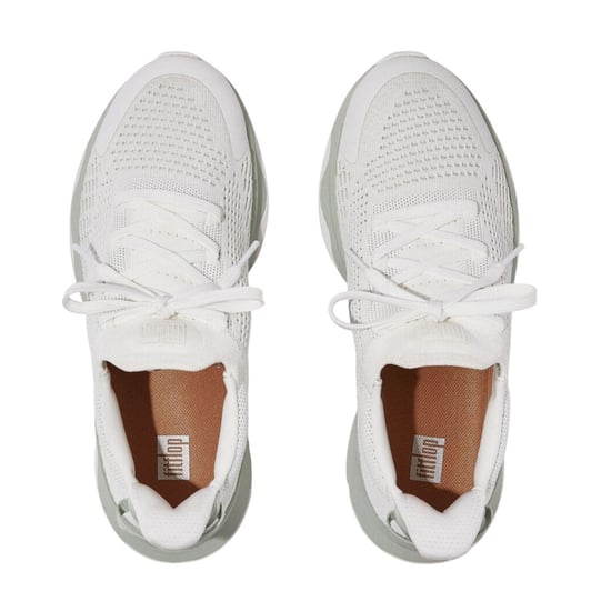 FitFlop Unisex-sneakers för vuxna i stickat material med Vitamin FFX-mönster, vattenavvisande (Vit) - Image 2