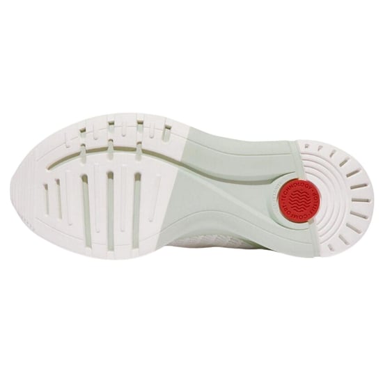 FitFlop Unisex-sneakers för vuxna i stickat material med Vitamin FFX-mönster, vattenavvisande (Vit) - Image 3
