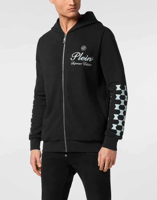 Hoodie Sweatjacka Cote D Azur Checkmate - Image 3