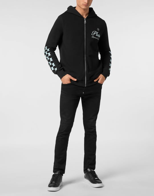 Hoodie Sweatjacka Cote D Azur Checkmate - Image 4