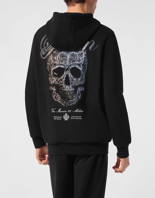 Hoodie Sweatjacket Skull - Image 5