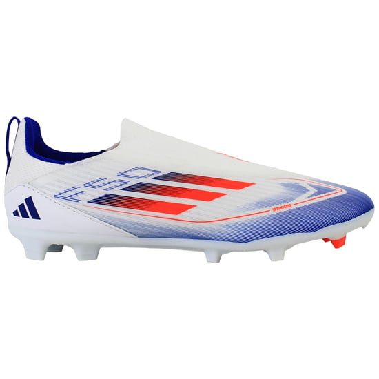 Adidas F50 League LL FG/MG Kids White Football Boots - Image 1