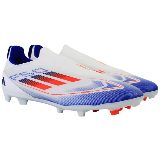Adidas F50 League LL FG/MG Kids White Football Boots - Image 2