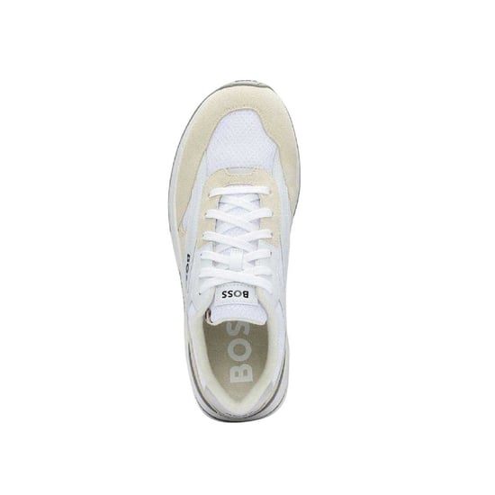 Boss Heren Kurt Leren Hardlooptrainers (Wit) - Image 3