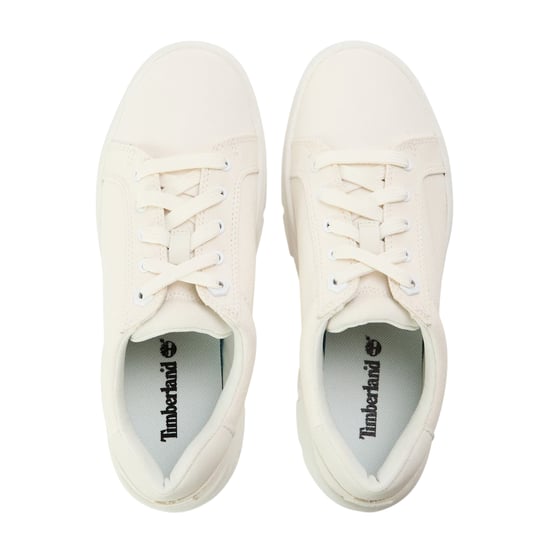Timberland Dames/Dames Laurel Court Leren Platform Trainers (Wit) - Image 3