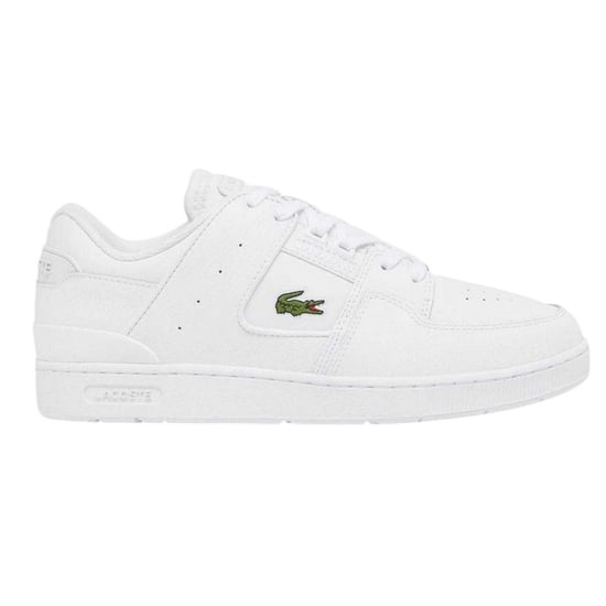 Lacoste Heren Court Cage Leren Trainers (Wit) - Image 1