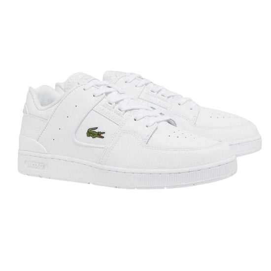 Lacoste Heren Court Cage Leren Trainers (Wit) - Image 3