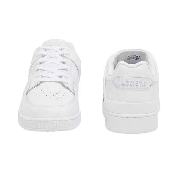 Lacoste Heren Court Cage Leren Trainers (Wit) - Image 4