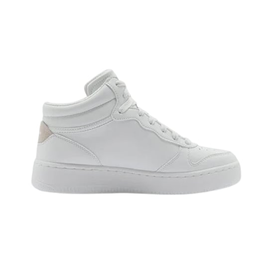 Skechers Dam/dam High Top Trainers i läder (Vit) - Image 1