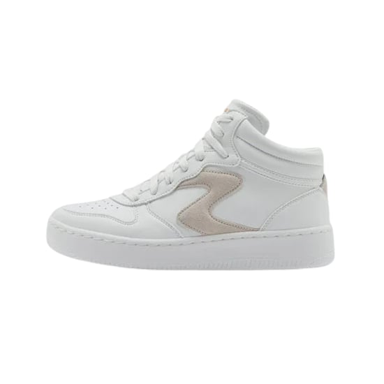Skechers Dam/dam High Top Trainers i läder (Vit) - Image 3