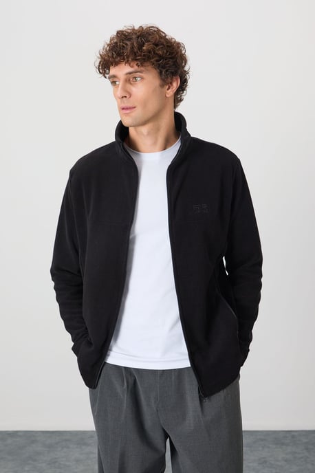 Herrens pläd zip-front sweatshirt - Image 1