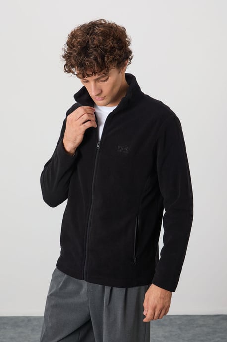 Herrens pläd zip-front sweatshirt - Image 5