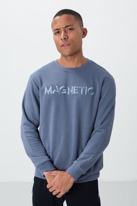 Heren Geprinte Ronde Hals Sweatshirt - Image 3