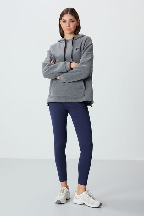 Oversized Pluchen Hoodie Met Borduurwerk - Image 3