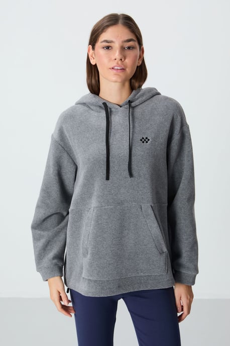Oversized Pluchen Hoodie Met Borduurwerk - Image 4