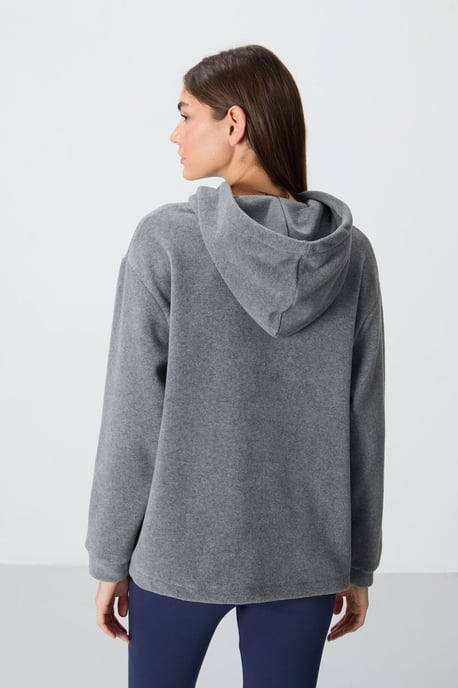 Oversized Pluchen Hoodie Met Borduurwerk - Image 5