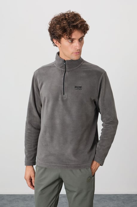 Men's Plush Half-Zip Sweatshirt - Image 3