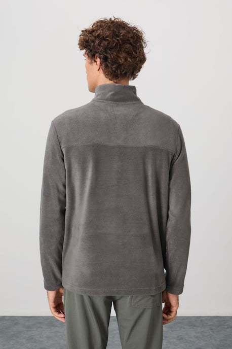 Men's Plush Half-Zip Sweatshirt - Image 6