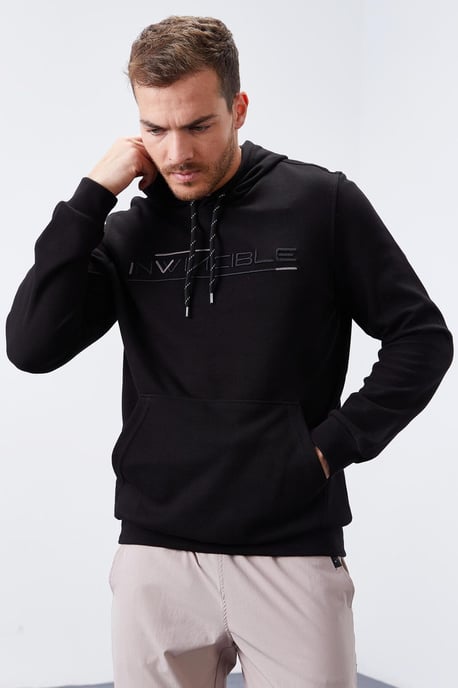 Men's Printed Hooded Sweatshirt With Pocket - Image 1