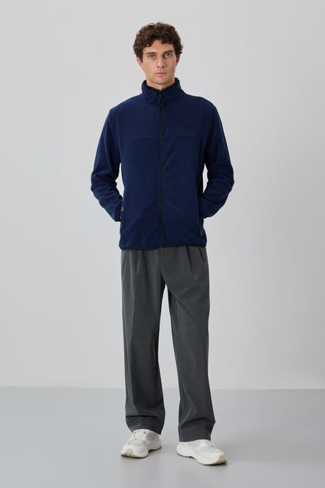 Heren Pluche Zip-voor Sweatshirt - Image 4