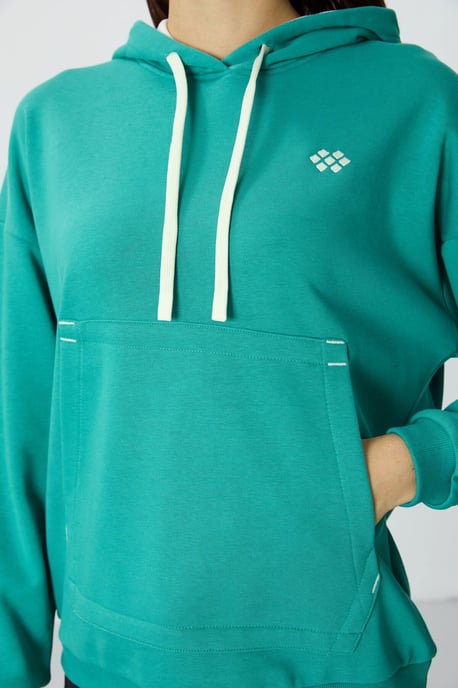 Oversized Hooded Sweatshirt With Pocket - Image 2