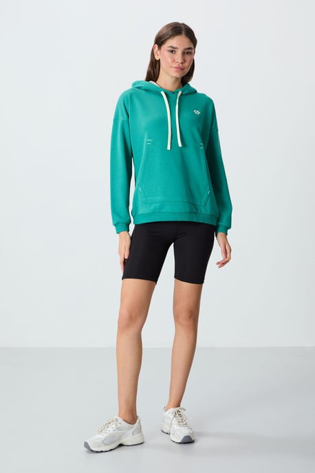 Oversized Hooded Sweatshirt With Pocket - Image 3