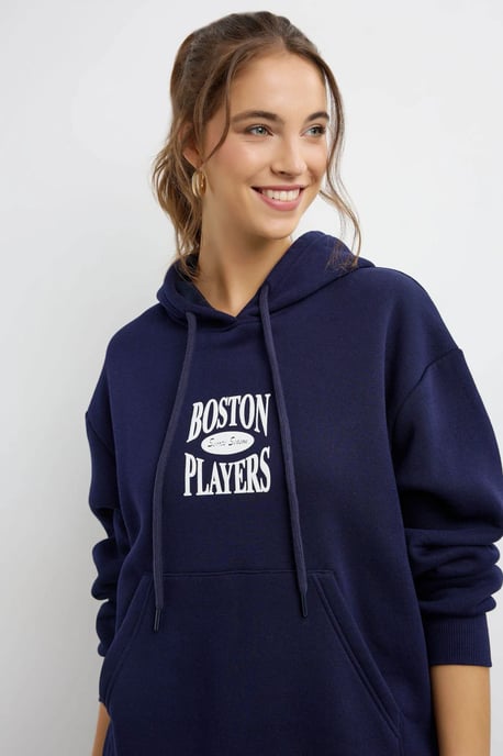 Oversized Printed Hoodie - Image 3