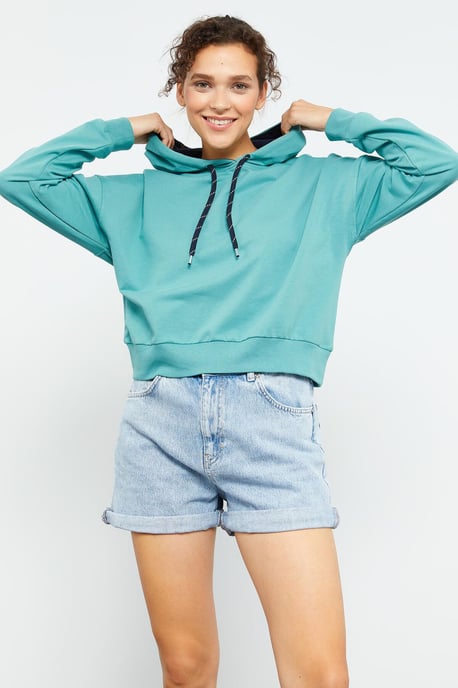 Ontspannen Hooded Sweatshirt Met Strikdetail - Image 3