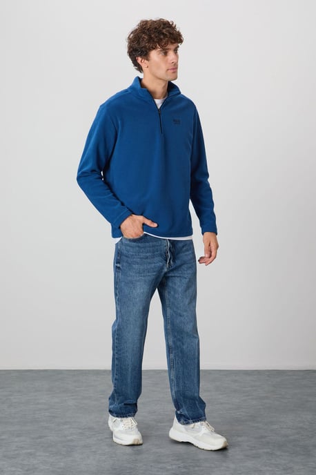 Men's Plush Half-Zip Sweatshirt - Image 2