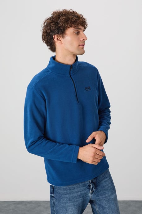 Men's Plush Half-Zip Sweatshirt - Image 4