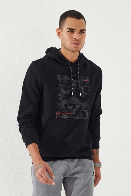 Heren Camouflage Geprinte Hoodie - Image 3