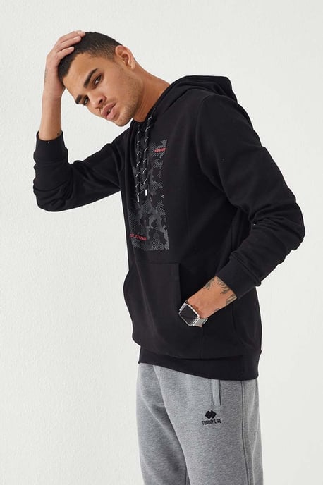 Heren Camouflage Geprinte Hoodie - Image 4