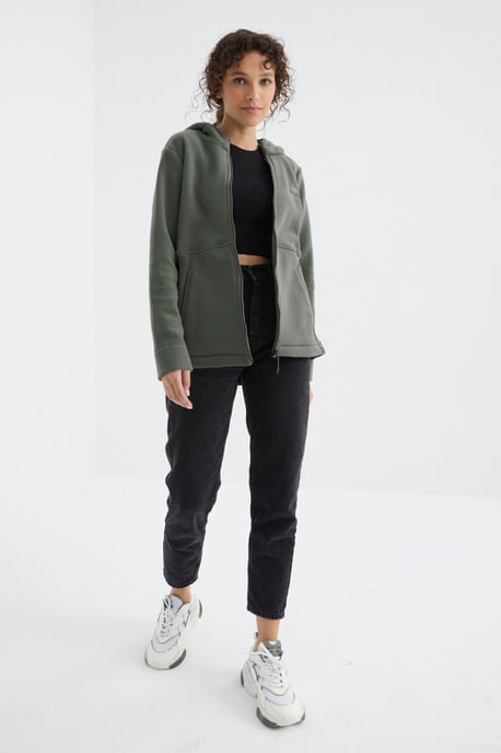 Dames Hoodie Zip Sweatshirt - Image 2