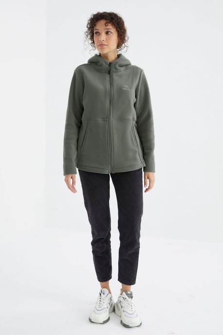 Dames Hoodie Zip Sweatshirt - Image 4