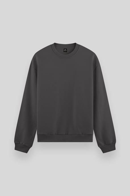 Men's Plain Crew Neck Sweatshirt - Image 4